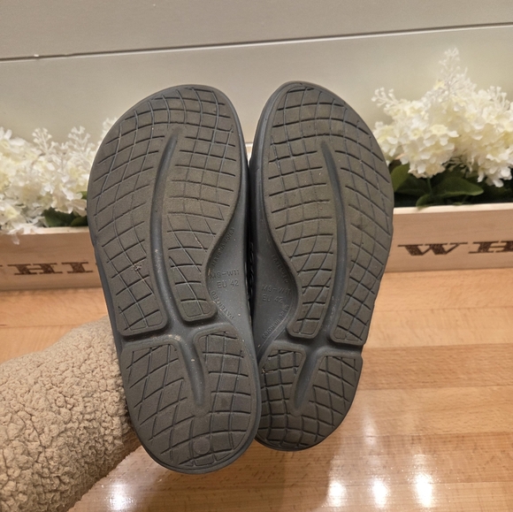 OOFOS OOahh Recovery Slide Sandal Gray Graphite Womens Size 11 - Picture 7 of 8
